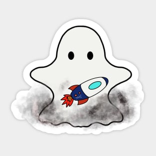 Space Ghosts : Rocket Sticker